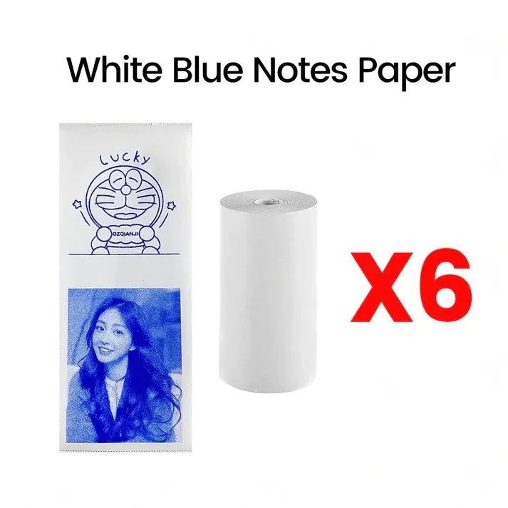 White Blue Notes Paper