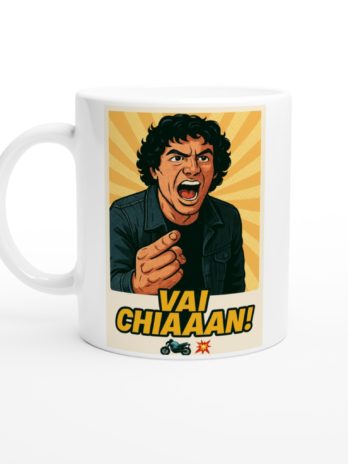 VAI CHIAAAN! // 11oz Ceramic Mug Ceramic White